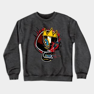 head Basquiat Style Crewneck Sweatshirt